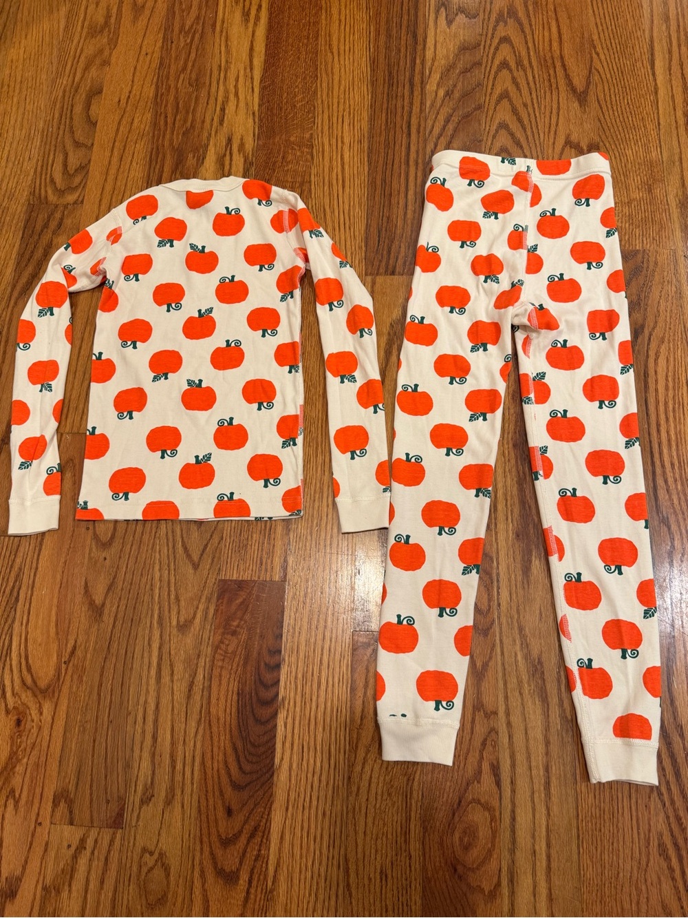 Hanna Andersson Pumpkin Pajamas Size 8 Kids